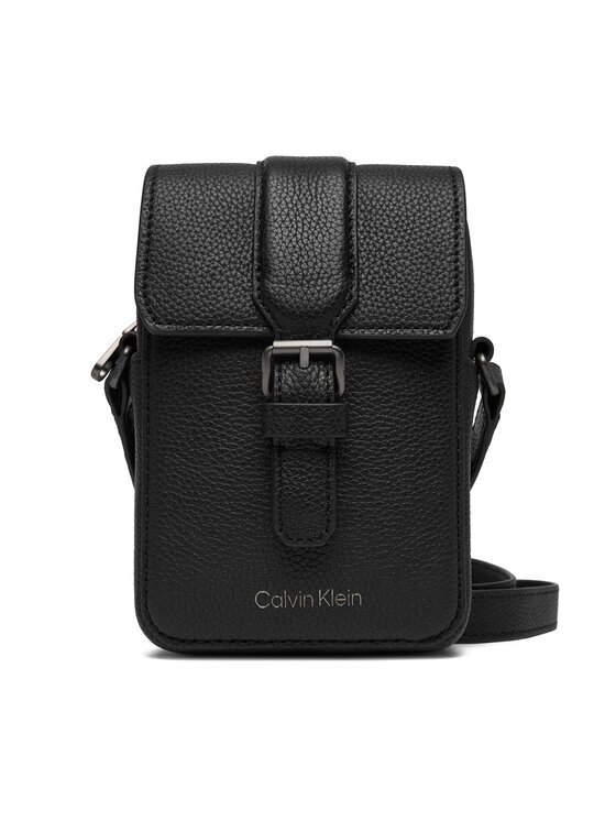 Calvin Klein Мъжка чантичка Leather Slim Flap Reporter LV04D3323G