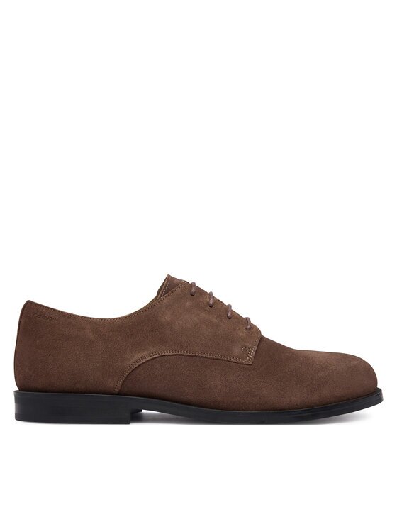 Calvin Klein Обувки Ess Rubber Derby Su HM0HM02269 Тъмнокафяв