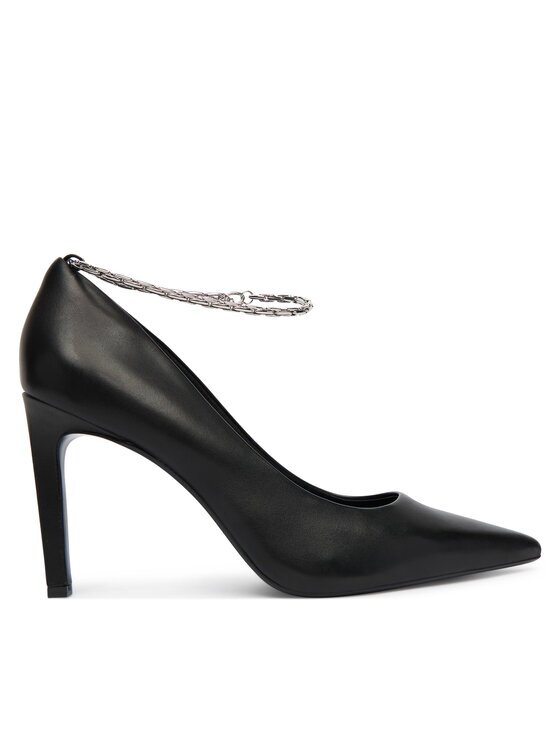 Calvin Klein Обувки на ток Ess Stiletto Hdw Chain Lth 90 HW0HW02718