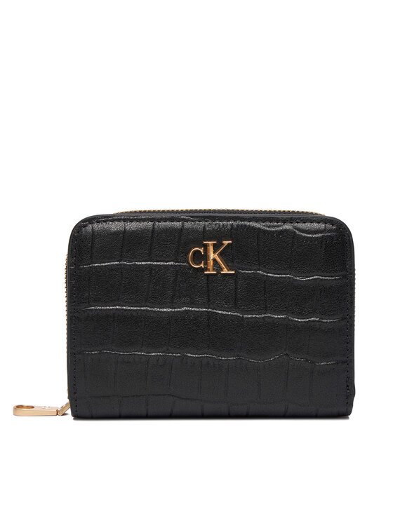 Calvin Klein Портфейл Ck Croc Medium Flap Zip Around LV04F1095G