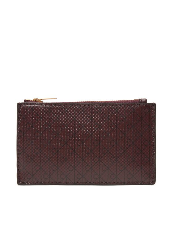 Calvin Klein Портфейл Emblem Aop Top Zip Cardcase LV04F1084G