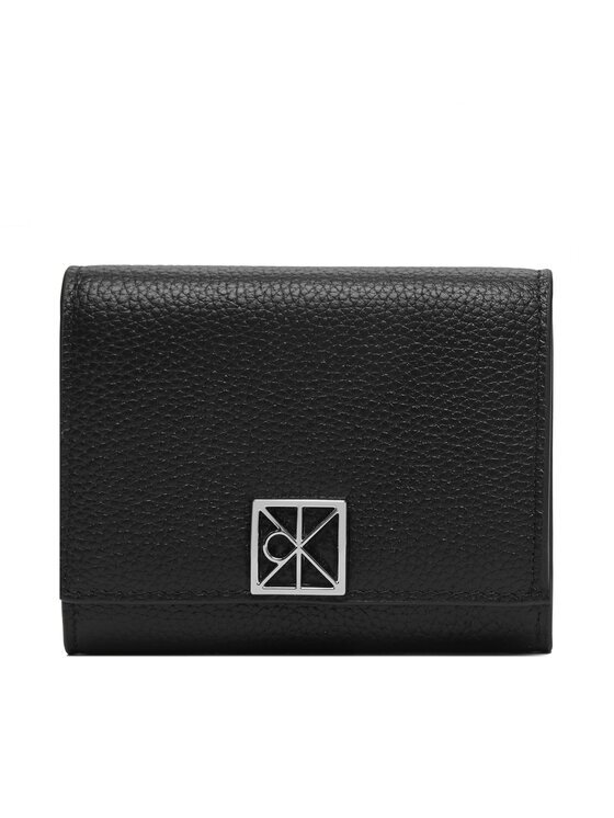 Calvin Klein Портфейл Emblem Hw Pebble Trifold W/Zip LV04F1128G