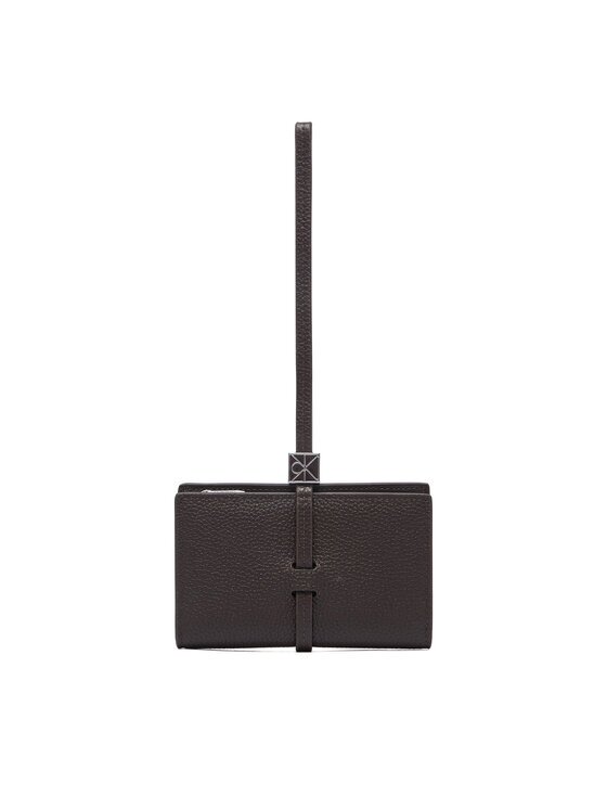 Calvin Klein Портфейл Emblem Hw Pebble Wallet On Strap LV04F1130G