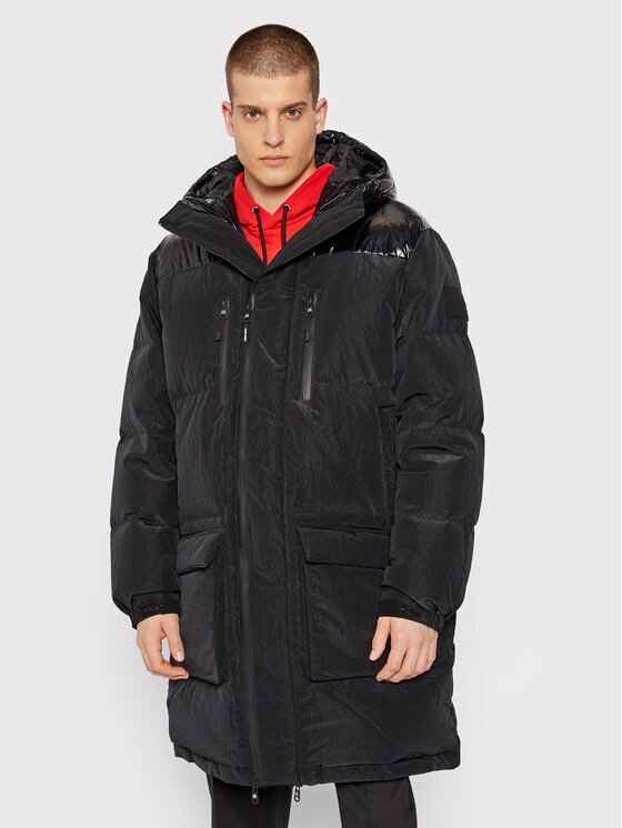 Calvin Klein Пухено яке High Shine K10K107931 Regular Fit