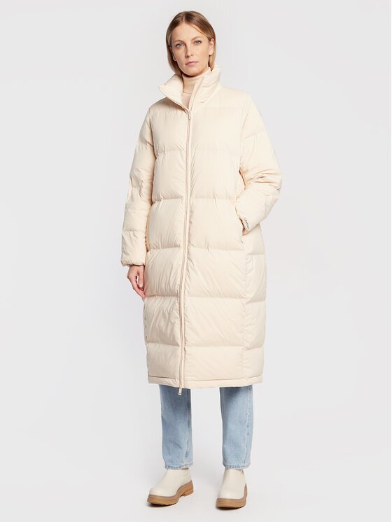 Calvin Klein Пухено яке Seamless Lofty K20K204691 Екрю Regular Fit
