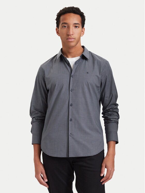 Calvin Klein Риза Gingham LV04LH100G Slim Fit