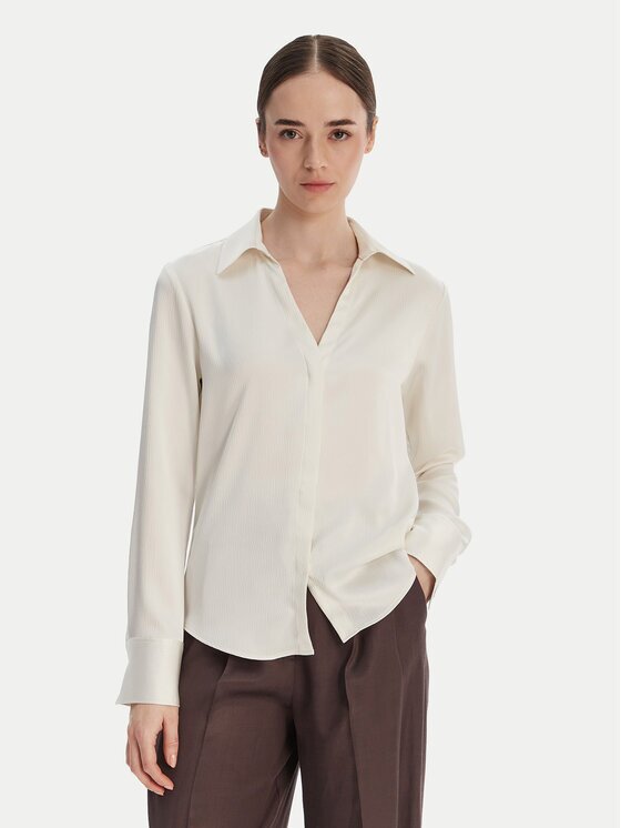 Calvin Klein Риза LV044F129G Светлосиньо Regular Fit