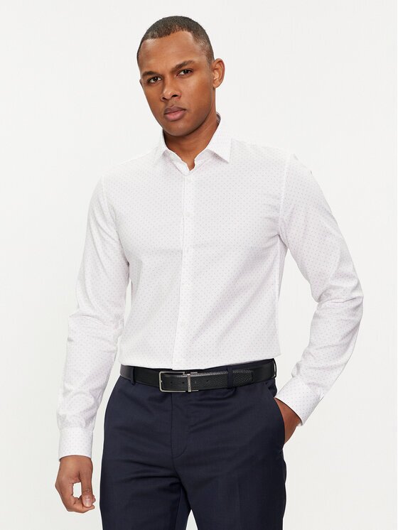 Calvin Klein Риза Micro Dot K10K112884 Slim Fit