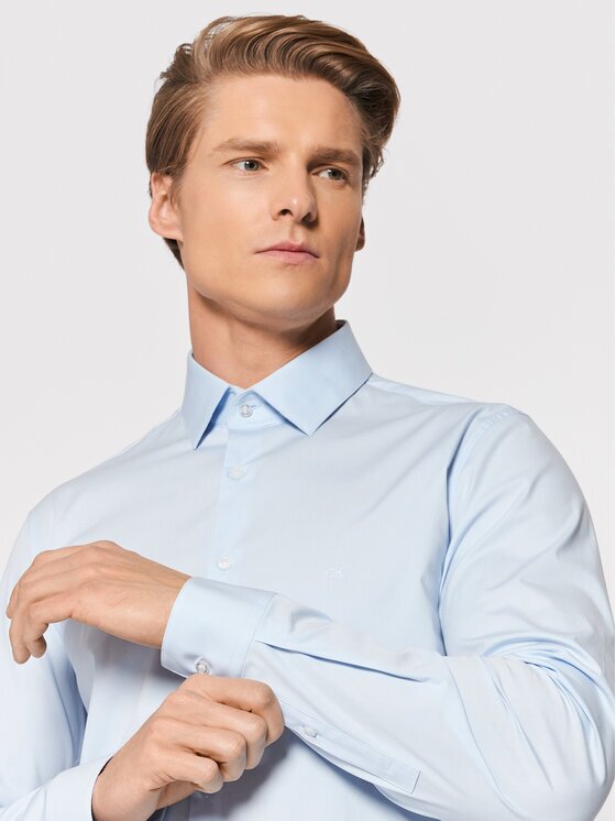 Calvin Klein Риза Poplin K10K108229 Slim Fit