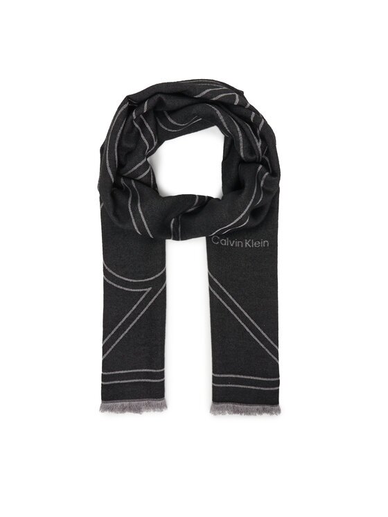 Calvin Klein Шал Emblem Repeat Lw Shawl W Fringes LV04F8074G