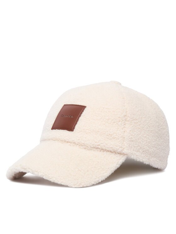 Calvin Klein Шапка с козирка All-Over Sherpa W/ Patch Cap LV04F5096G