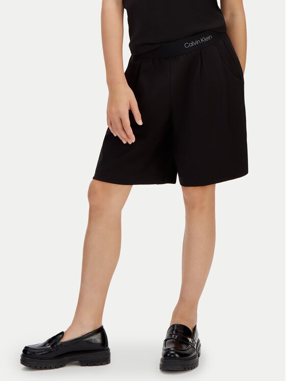 Calvin Klein Шорти от плат Punto Milano LVCKSJC21G Relaxed Fit