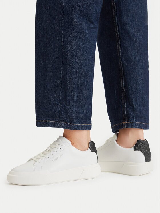 Calvin Klein Сникърси Chunky Cupsole Laceup Lth Bt Aop YW0YW02036