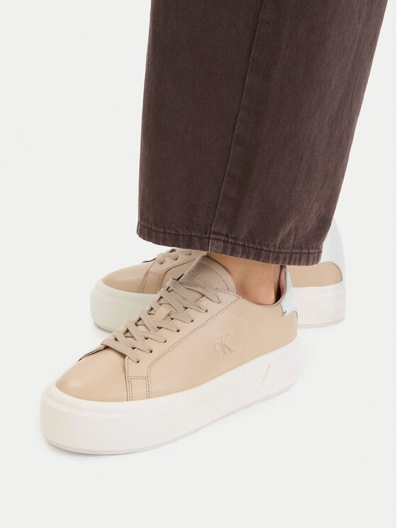 Calvin Klein Сникърси Flatform Lace Up Lth YW0YW01928