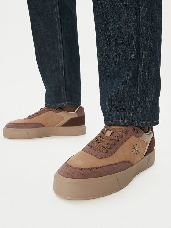 Calvin Klein Сникърси Prime Cupsole Laceup Nu-Su Croc HM0HM02450