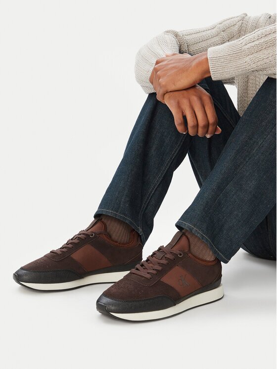 Calvin Klein Сникърси Retro Runner Sock Laceup Mix HM0HM02305