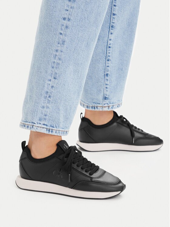 Calvin Klein Сникърси Retro Runner Sock Panl Lth Neo HW0HW03118