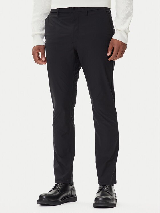 Calvin Klein Текстилни панталони LV04LB610G Slim Fit