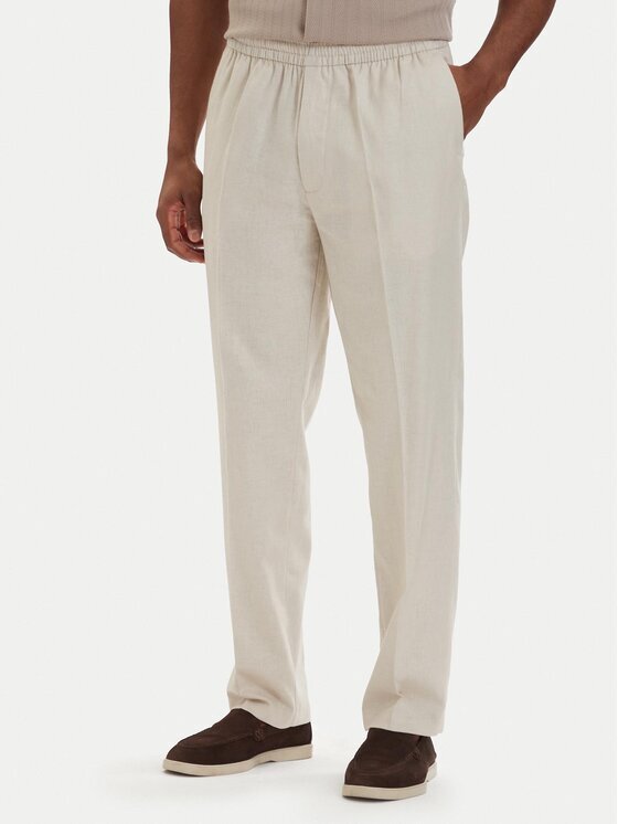 Calvin Klein Текстилни панталони LV04LF619G Straight Fit
