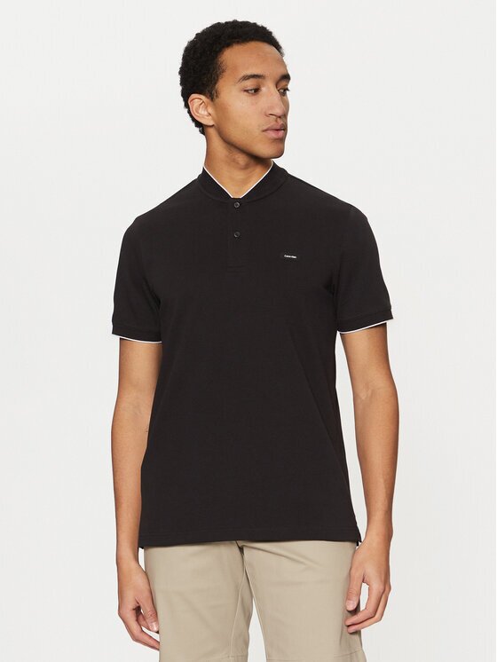 Calvin Klein Тениска с яка и копчета K10K114139 Regular Fit