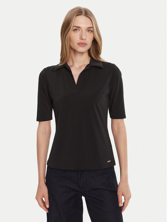 Calvin Klein Тениска с яка и копчета LV044C221G Slim Fit