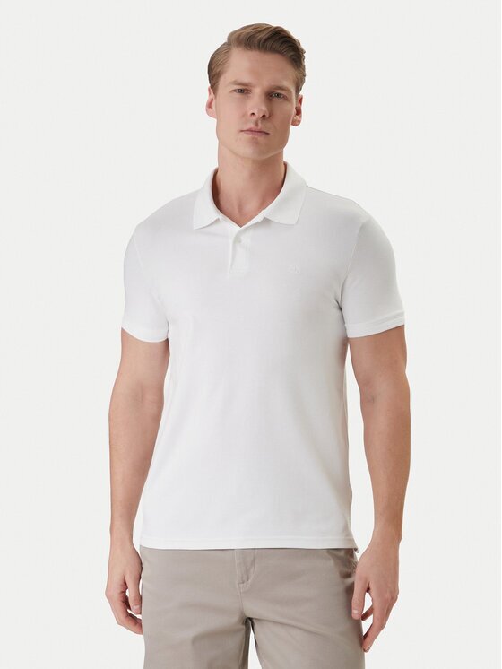 Calvin Klein Тениска с яка и копчета LV04LC254G Slim Fit