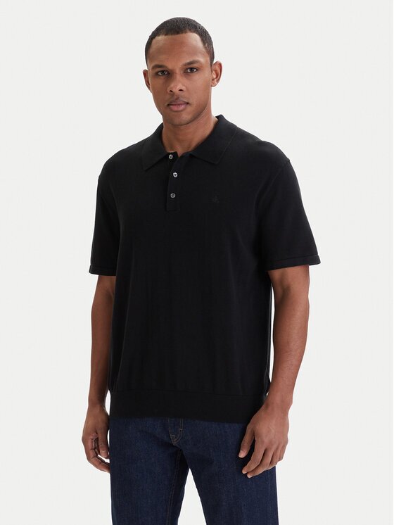 Calvin Klein Тениска с яка и копчета LV04LC326G Regular Fit
