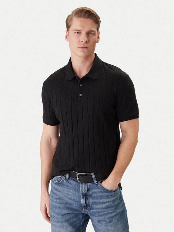Calvin Klein Тениска с яка и копчета LV04LE203G Regular Fit