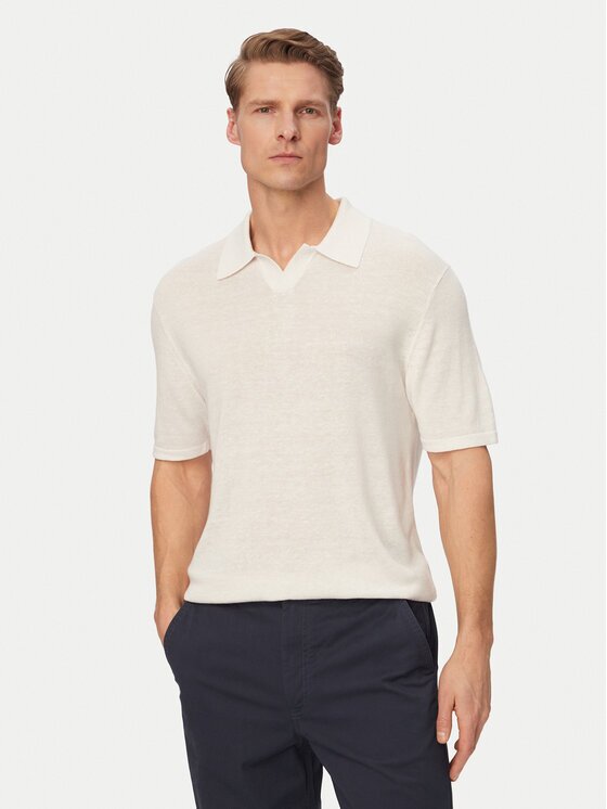 Calvin Klein Тениска с яка и копчета LV04LF313G Regular Fit