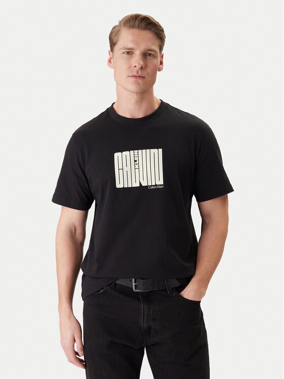 Calvin Klein Тишърт Maze Graphic LV04RE832G Regular Fit