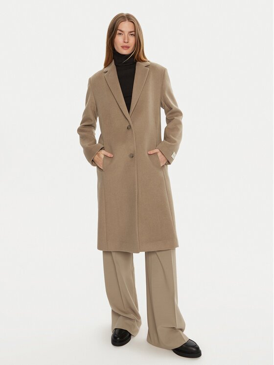 Calvin Klein Вълнено палто K20K207701 Regular Fit