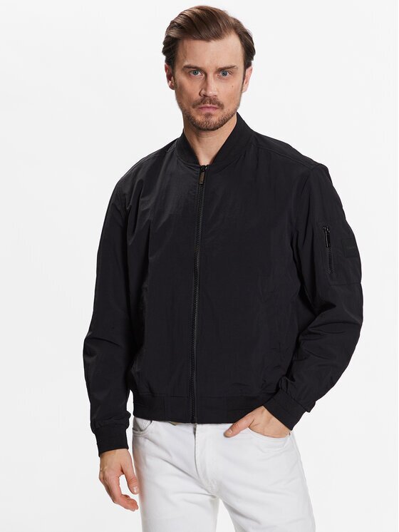 Calvin Klein Яке бомбър Matt Crinkle Hero Bomber K10K111021 Regular Fit
