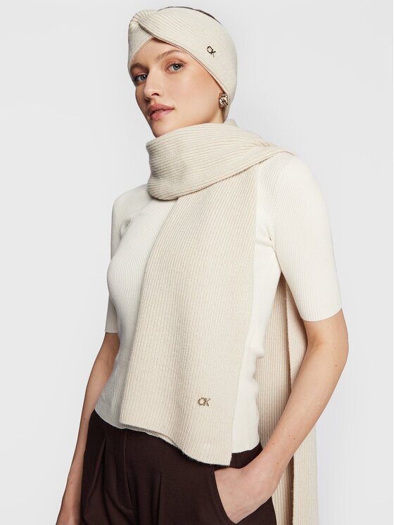 Calvin Klein Зимен шал Re-Lock K60K610415