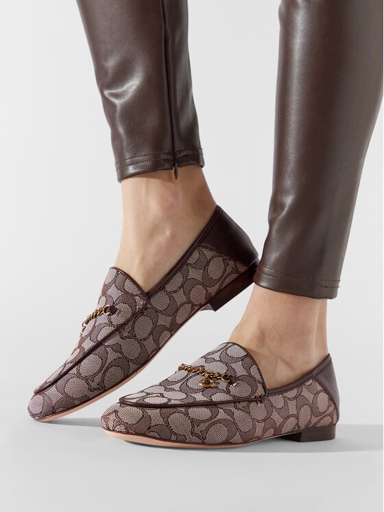 Coach лоуфъри с дебела подметка Hanna Textured Jacq CC888