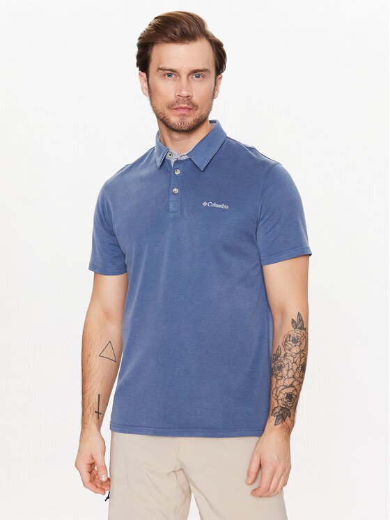 Columbia Тениска с яка и копчета Nelson Point 1772721 Regular Fit