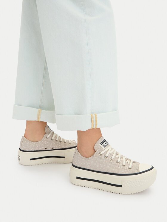 Converse Кецове Chuck Taylor All Star Lift Double Stack Platform Deer A17884C Бежов