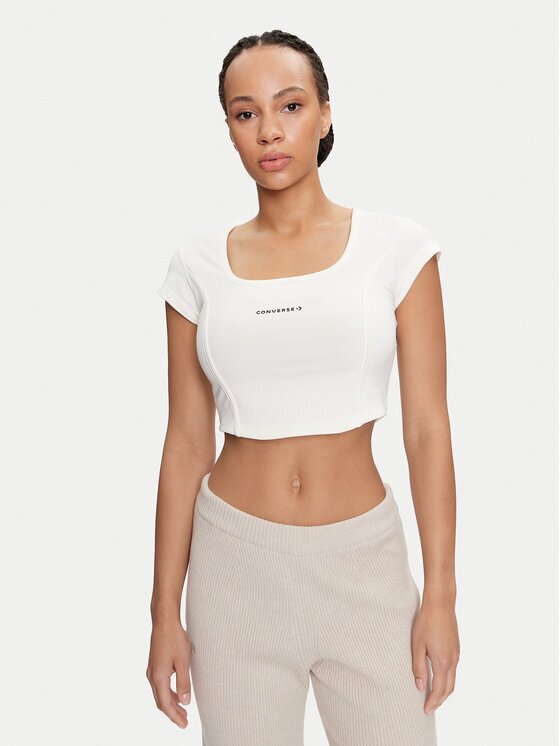 Converse топ W Wordmark Corset Top 10026506-A01 Slim Fit