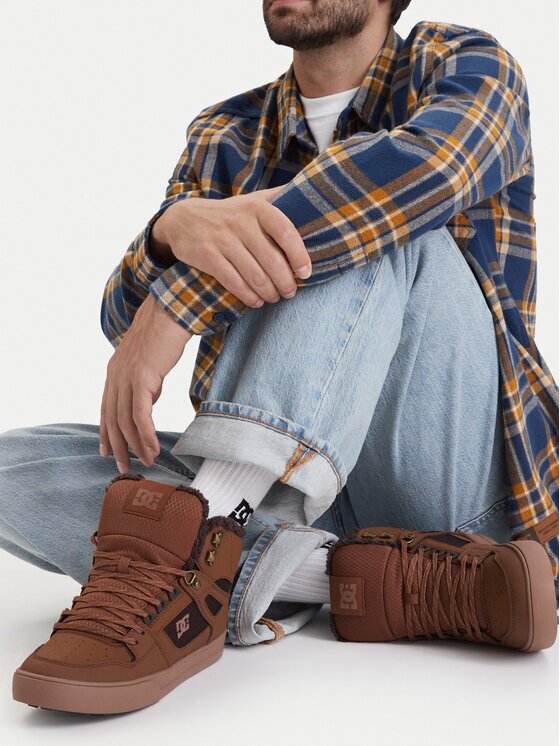 DC Shoes Сникърси EO-PURE HIGH TOP WC WNT DC01802210 Кафяв