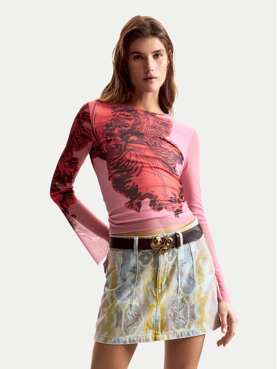 Desigual Блуза Orchid Lacroix 26SWTK50 Slim Fit