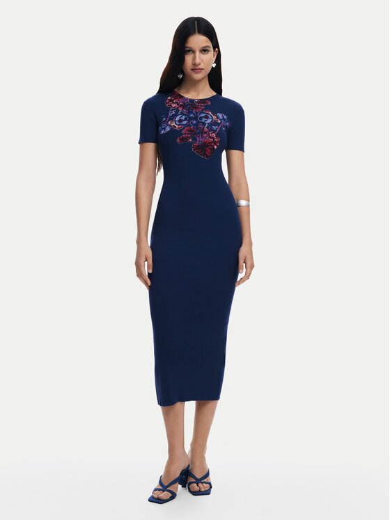 Desigual Ежедневна рокля 25SWVF13 Slim Fit
