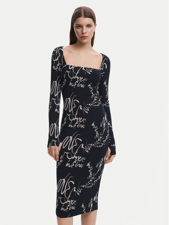 Desigual Ежедневна рокля 25SWVK05 Slim Fit