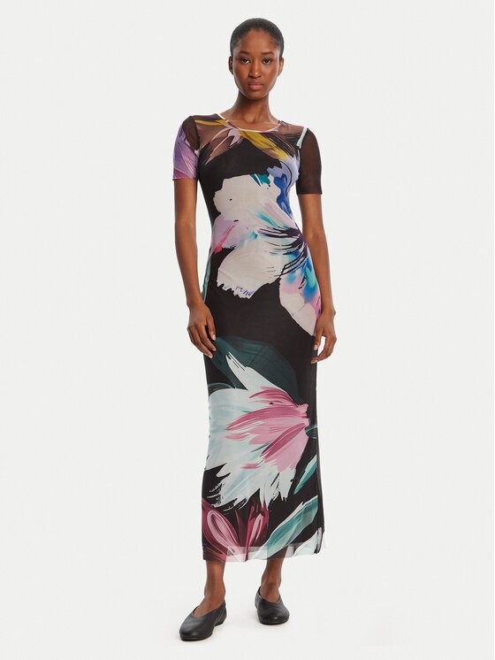 Desigual Ежедневна рокля Bernadette 25WWVK19 Slim Fit