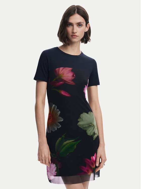 Desigual Ежедневна рокля Hamburgo 25SWVK14 Slim Fit