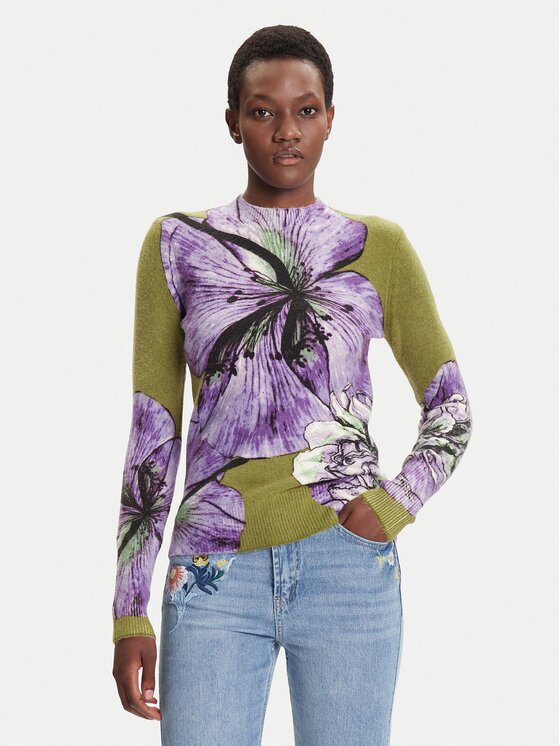 Desigual Пуловер Orquidea Lacroix 25WWJF42 Regular Fit