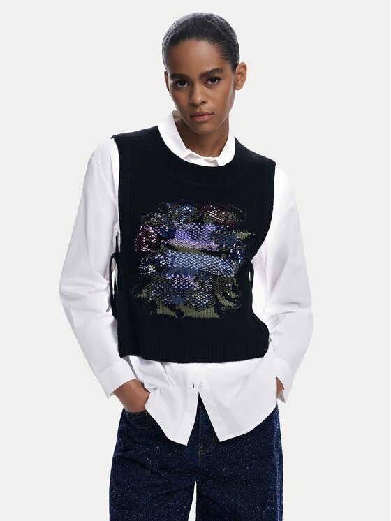 Desigual Риза Chaleco 25WWCW01 Regular Fit