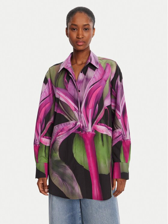 Desigual Риза Orquidea Lacroix 25WWCW20 Relaxed Fit