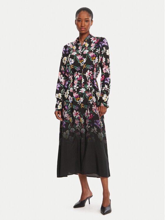 Desigual Рокля тип риза Camisero Acrilica 25WWVW11 Regular Fit