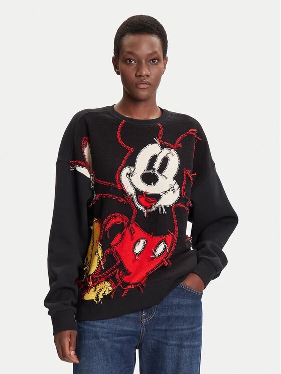 Desigual Суитшърт Hello Mickey 25WWSK14 Regular Fit