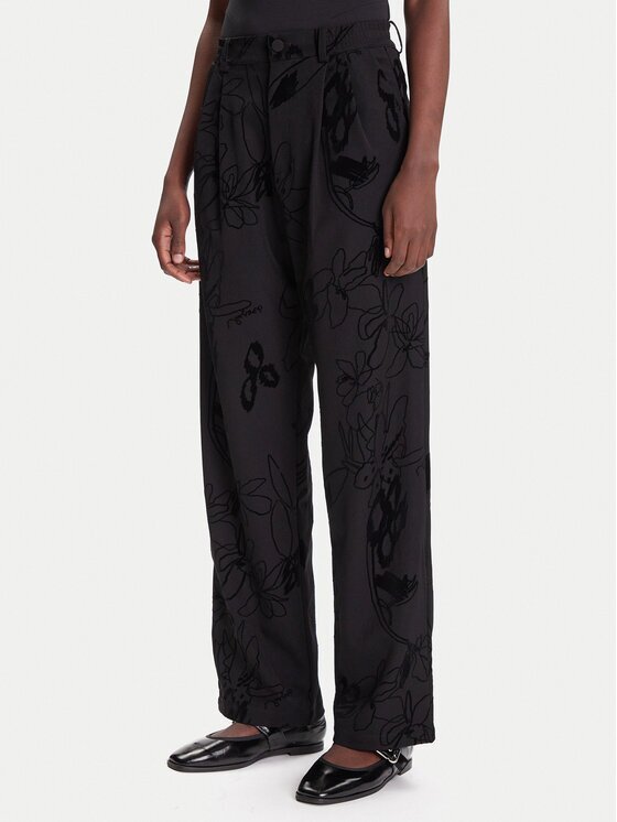 Desigual Текстилни панталони Flock 25WWPW05 Regular Fit