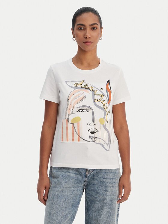 Desigual Тишърт 26SWTK51 Regular Fit